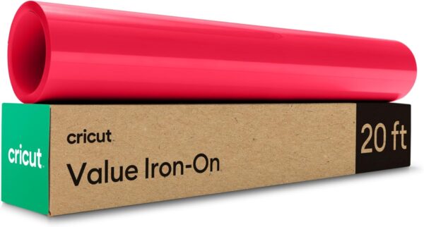 Value Iron-On Red – 12"x20ft HTV Heat Transfer Vinyl