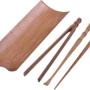 Bamboo Tea Utensil Set – Spoon & Clip for Kungfu Tea Ceremony