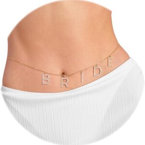 Bride Body Chain – Adjustable Bachelorette Belly Chain, Bride-to-Be Gift
