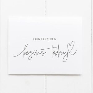 Groom Card From Bride – Wedding Day Love Letter & Vows Gift