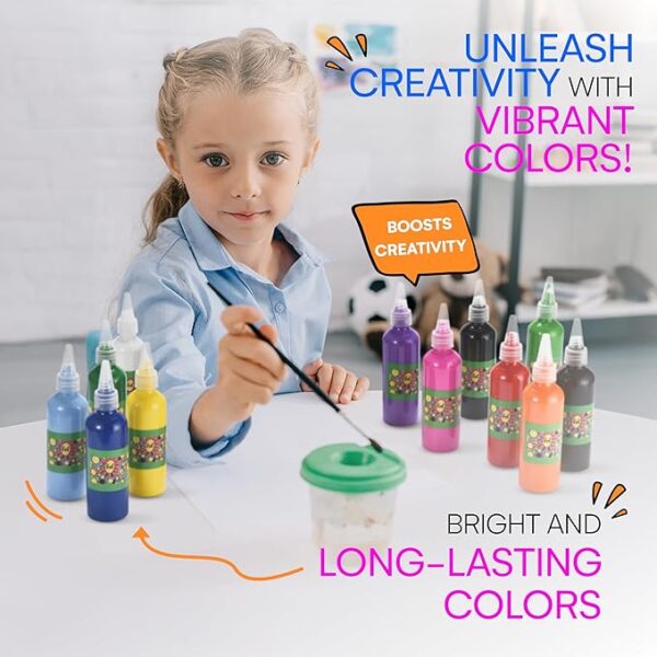 12-Color Kids' Watercolor Set - Image 4