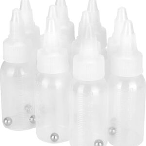 10-Pack 1oz Airbrush Paint Mixing Bottles