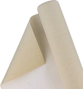 Art Supply 63" x 18ft Cotton Canvas Roll – Triple Primed, Acid-Free for Oil & Acrylic Painting