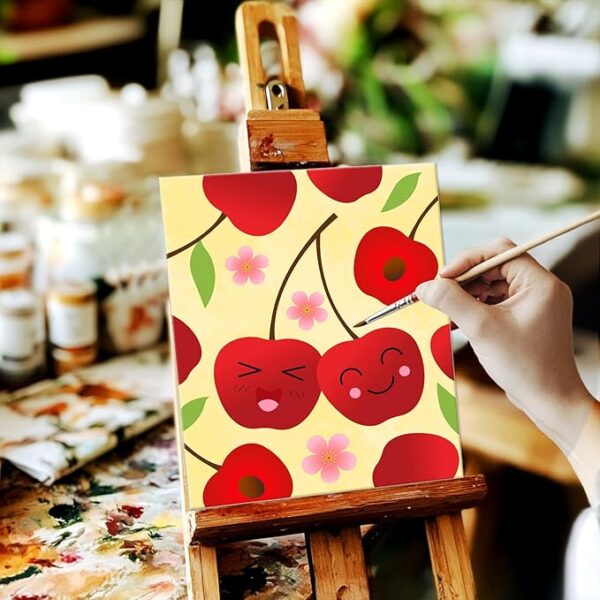 12-Pack 8x10" Pre-Drawn Fruit Canvas Set – Stretched Outline Boards for Boys & Girls Paint Parties - Image 3