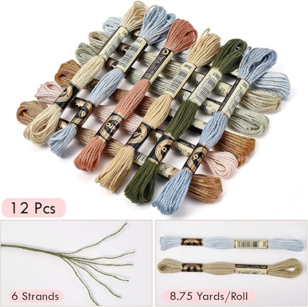 Variegated Embroidery Floss – 6-Ply Gradient Colors for Friendship Bracelets & Crafts - Image 2