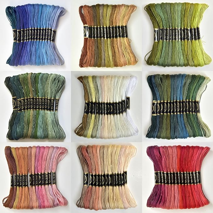 50-Skein Rainbow Embroidery Floss Pack – Cross Stitch & Friendship Bracelet Threads - Image 2
