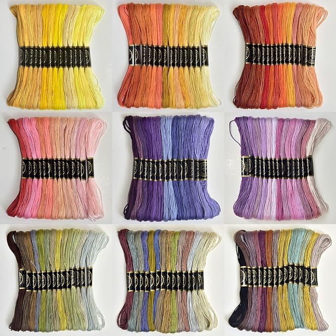 50-Skein Rainbow Embroidery Floss Pack – Cross Stitch & Friendship Bracelet Threads - Image 4