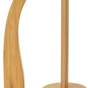 Wooden Yarn Holder & Spinner – Bamboo Color, Gift for Knitting & Crochet Lovers