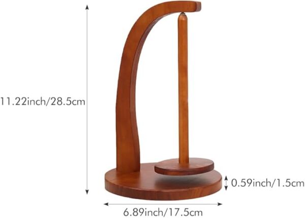 Wooden Yarn Holder Spinner with Magnetic Twirling – Yarn Ball Holder for Knitting & Crocheting Gifts - Image 2