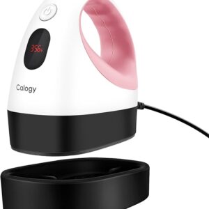 Mini Heat Press – Heat Transfer Machine with Temp Control & Safety Base, White Pink
