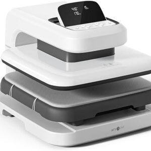 Auto Heat Press 2 – 15x15 Heat Press Machine with Adjustable Pressure, Fast & Even Heating for HTV & Sublimation