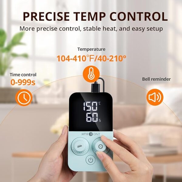15x15 Swing Away Heat Press – Fast, Even Heating for T-Shirts, HTV & Sublimation (Blue) - Image 3