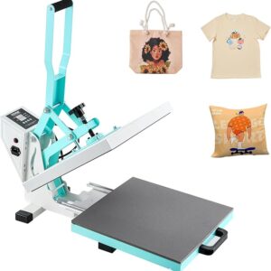15x15 Heat Press – High Pressure, Fast & Even Heating for T-Shirts & Sublimation (Green)