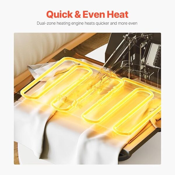 15x15 Heat Press – High Pressure, Fast & Even Heating for T-Shirts & Sublimation (Green) - Image 2