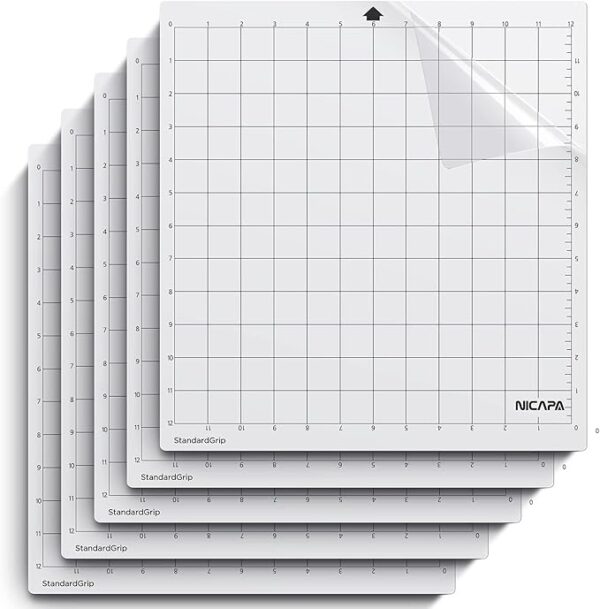 5-Pack StandardGrip Cutting Mats – 12x12 inch for Silhouette Cameo 4/3/2/1
