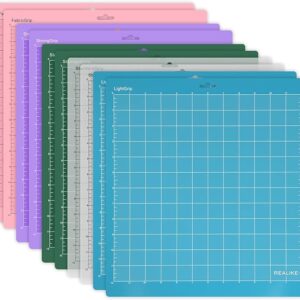 10-Pack 12x12 Cricut Cutting Mats – Mixed Grip for Maker & Explore