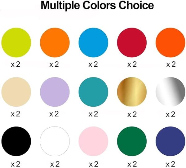 Smart Removable Vinyl Bundle – 30 Sheets, 13"x13", Assorted Colors for Cricut Explore 3 & Maker 3 - Image 2