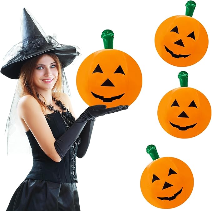 16" Halloween Pumpkin Inflatables (3-Pack)