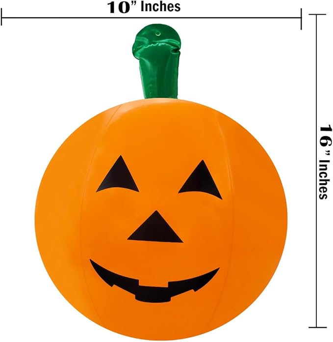 16" Halloween Pumpkin Inflatables (3-Pack) - Image 2