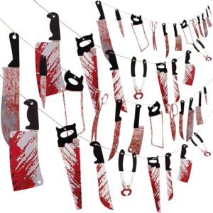 Bloody Halloween Banner Garland – Scary Party Decor (4PCS)