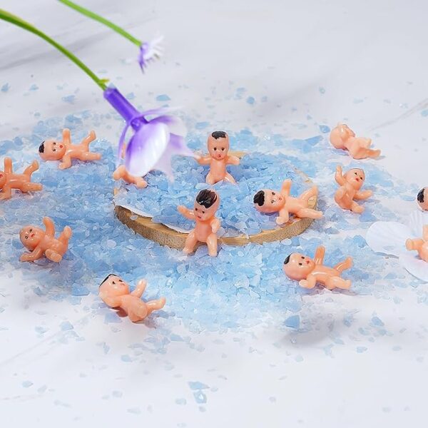 40PCS Mini Plastic Babies – Baby Shower Party Game Supplies - Image 4