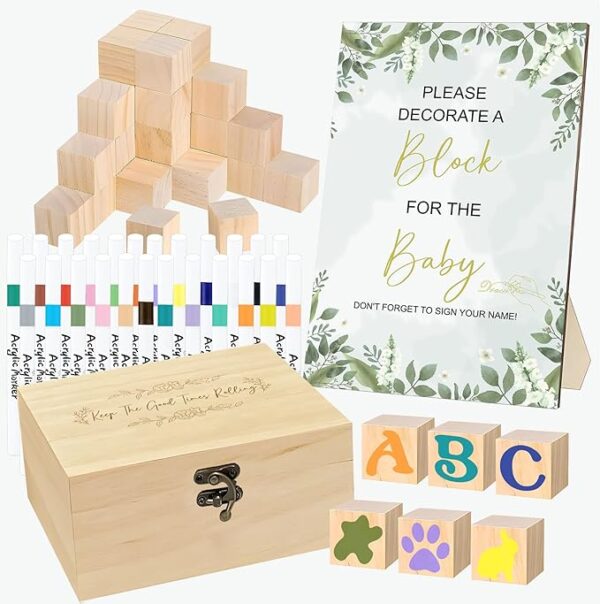 78PCS Baby Shower Games Sign Kit – Fun & Unique for Boys and Girls