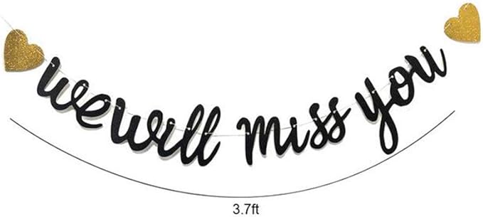“We Will Miss You” Retirement & Farewell Banner – Going Away Party Decor for Office & College - Image 3