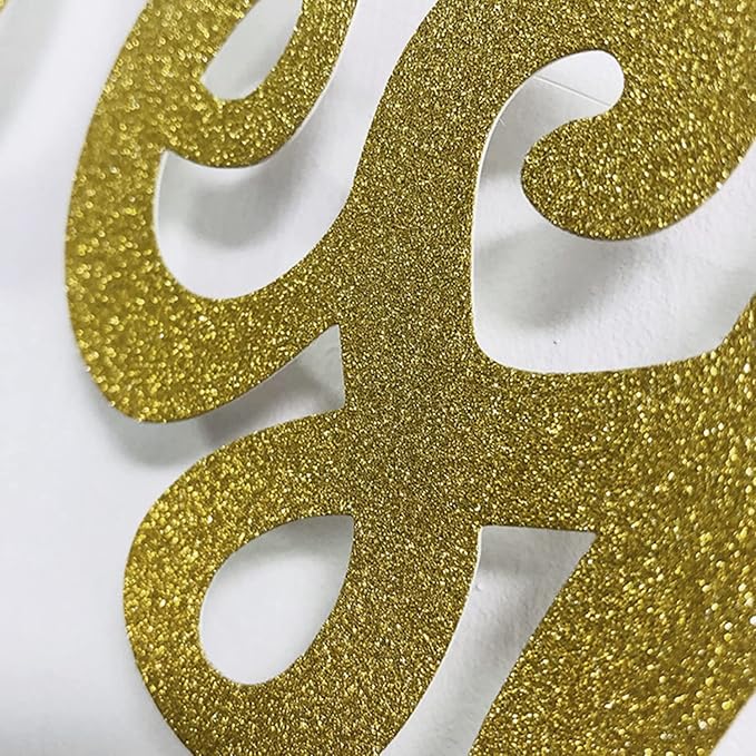 Gold Glitter Happy Retirement Banner – Farewell Party Decor, “We Will Miss You” Goodbye Sign - Image 2