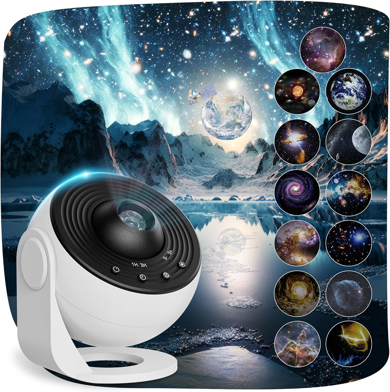 Galaxy Star Projector, 13-in-1 Planetarium Night Light for Bedroom