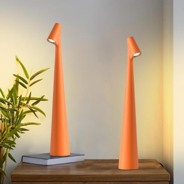 Set of 2 Cordless Table Lamps – Portable, Rechargeable Battery, 3-Level Brightness