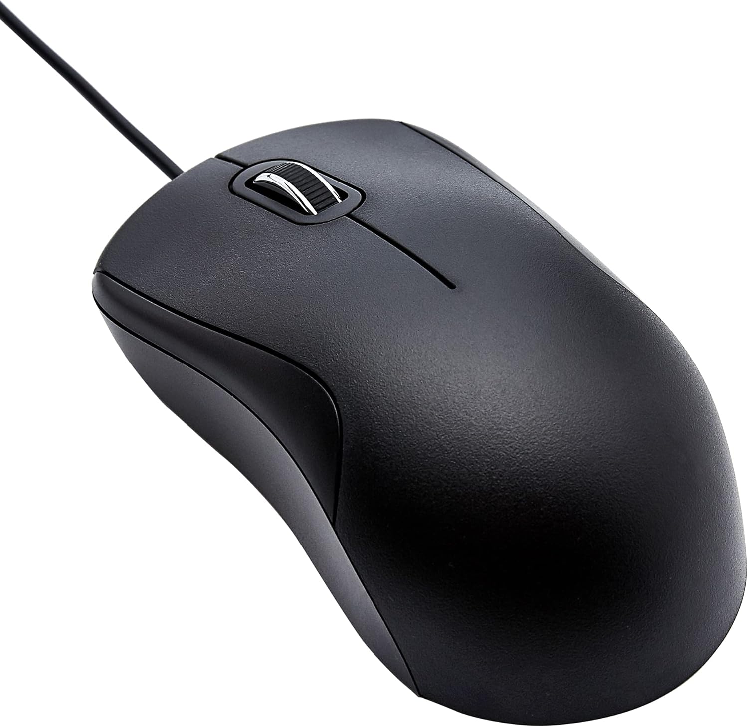 3-Button Wired USB Mouse – Standard Design with Precision Scroll Wheel, Black