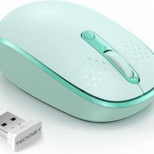 Wireless Laptop Mouse – 2.4G Silent Click Computer Mouse with USB Receiver, Portable & Ergonomic Design