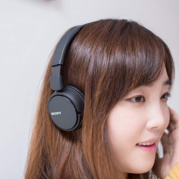 ZX Series Wired On-Ear Headphones – MDR-ZX110, Black - Image 2