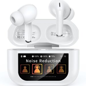 Wireless Bluetooth 5.4 Earbuds – Touch-Controlled ANC/ENC Noise-Cancelling Headphones