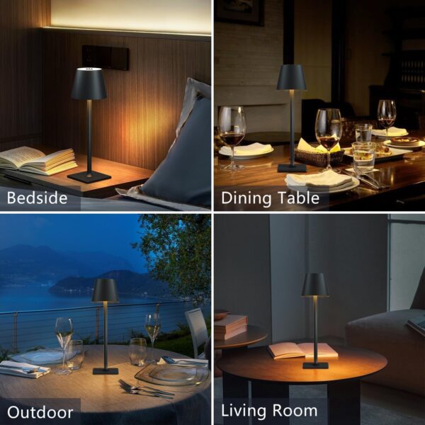 Cordless Table Lamp – Rechargeable 6000mAh Battery, Waterproof Outdoor Table Lamp - Image 4