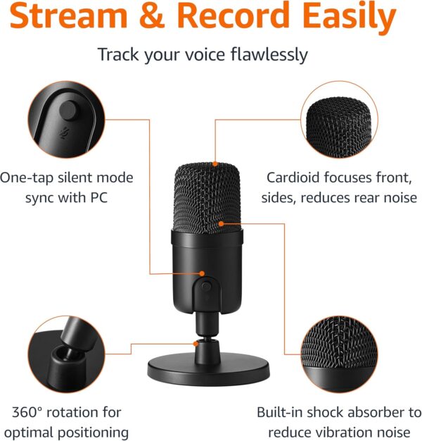 USB Studio Microphone for Streaming, Recording & Podcasting on PC - Image 4
