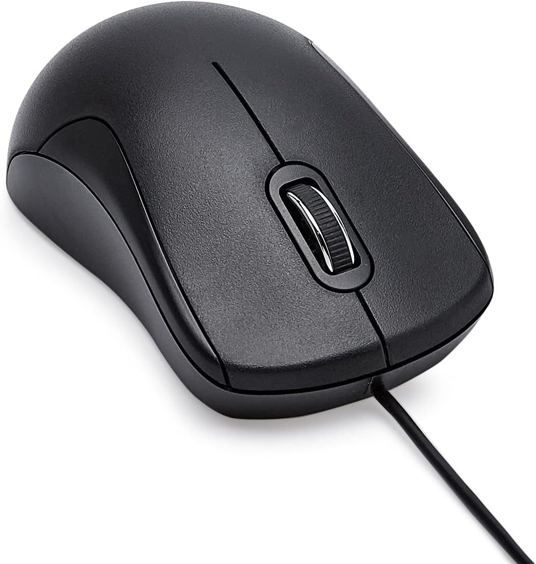 3-Button Wired USB Mouse – Standard Design with Precision Scroll Wheel, Black - Image 4