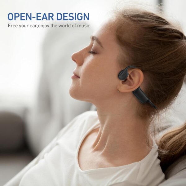 Bone Conduction Bluetooth 5.3 Headphones – Open-Ear Design for Safe Listening - Image 4