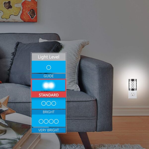 CoverLite LED Plug-In Night Light with Dusk-to-Dawn Sensor – Home & Bedroom LED Lighting - Image 3
