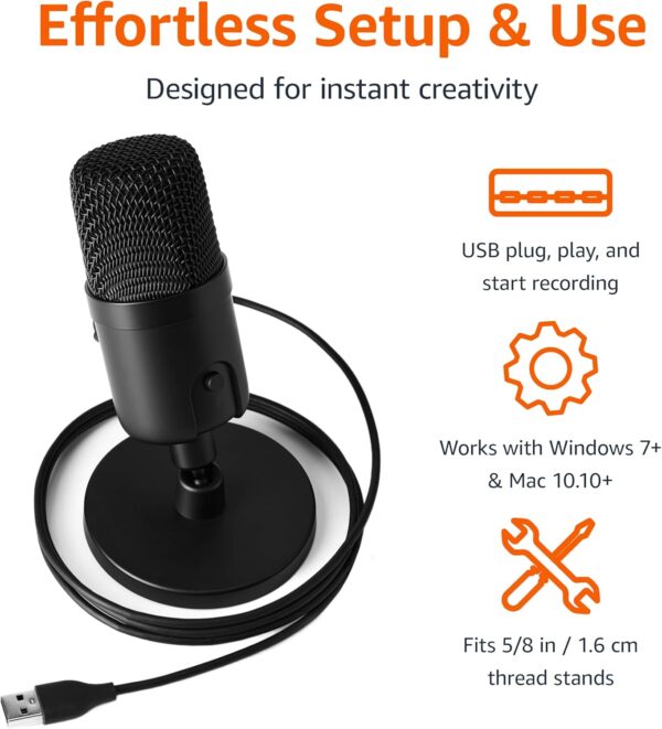 USB Studio Microphone for Streaming, Recording & Podcasting on PC - Image 3