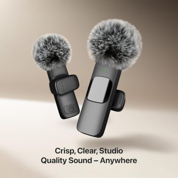 Wireless Lavalier Microphone for iPhone, iPad & Android – Professional Video Recording Mic - Image 3