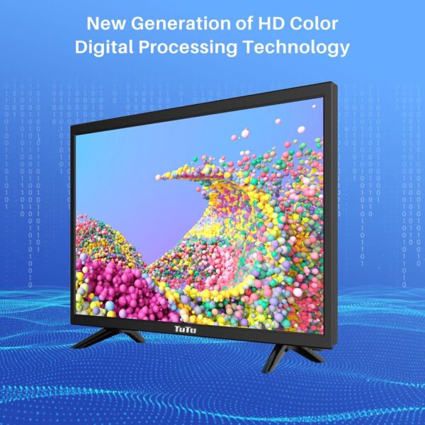22-inch LED TV, 1080P FHD Flat-Screen TV with Dolby Audio with HDMI, USB, VGA, RCA, Non-Smart TV - Image 3
