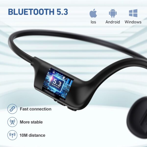 Bone Conduction Bluetooth 5.3 Headphones – Open-Ear Design for Safe Listening - Image 3