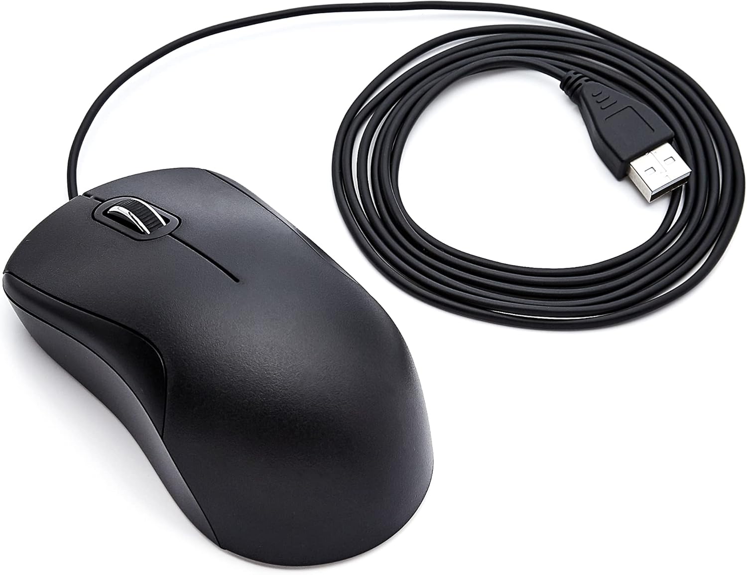 3-Button Wired USB Mouse – Standard Design with Precision Scroll Wheel, Black - Image 2