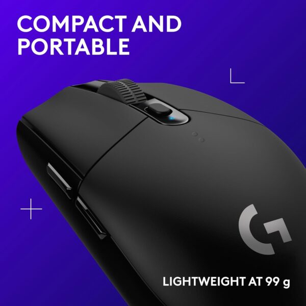 Logitech G305 LIGHTSPEED Wireless Gaming Mouse – HERO 12K Sensor, 12,000 DPI, 6 Programmable Buttons, Lightweight Design, 250-Hour Battery Life - Image 2