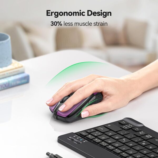 2.4G Wireless Ergonomic Optical Mouse – Comfortable Design for Smooth Navigation - Image 2