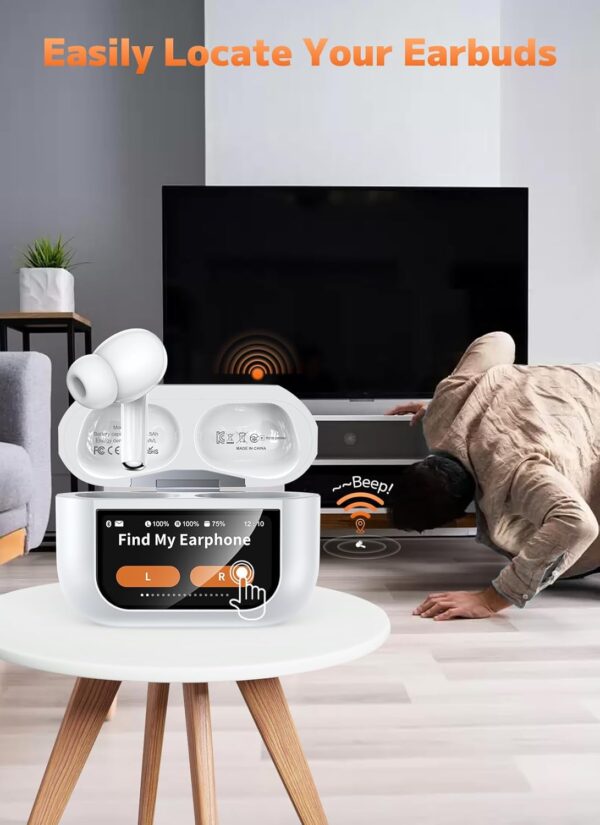 Wireless Bluetooth 5.4 Earbuds – Touch-Controlled ANC/ENC Noise-Cancelling Headphones - Image 2