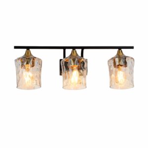 20-Inch 3-Light Matte Black Modern Bathroom Vanity Light Bar