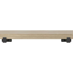 Natural Oak Rectangular Floating Shelf, 24-in L x 9-in D