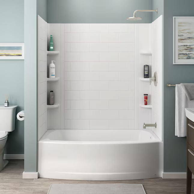 60" x 30" Curved Alcove Bathtub with Right-Hand Drain - Image 2